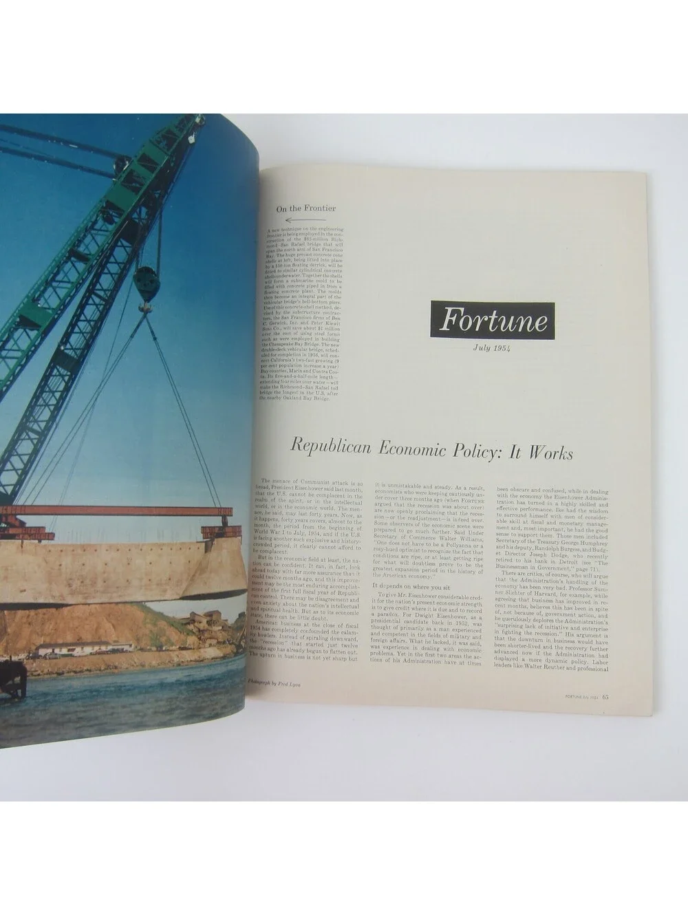 Vintage FORTUNE Magazine July 1954 Eastman Kodak Columbus Indiana Otis Elevator